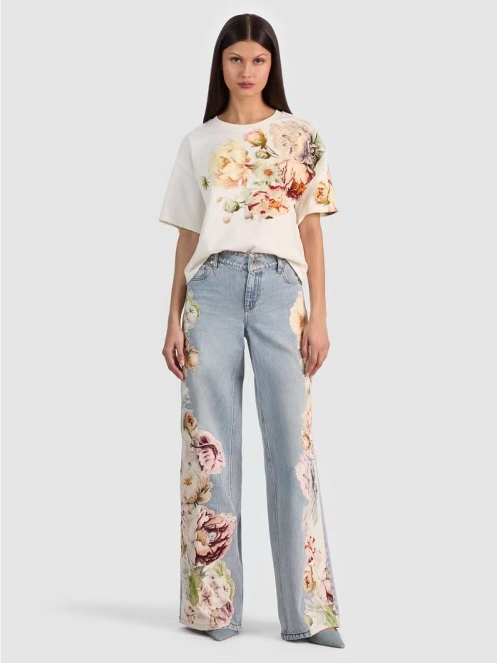 ALICE & OLIVE Evan Appliqué Oversize T-Shirt, XS S M L - Picture 3 of 8